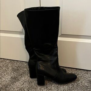Dream Pairs Elegant Black Heeled Boots